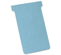 Nobo, Lot de 100 fiches T pour planning, Indice 3, Bleu clair, 2203006
