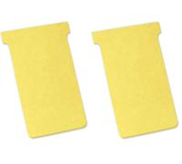 Nobo, Lot de 100 fiches T pour planning, Indice 3, Jaune, 2203004