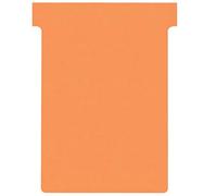Nobo, Lot de 100 fiches T pour planning, Indice 3, Orange, 2003009