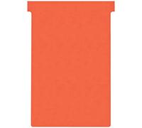 Nobo Fiches en T pour planning - Lot de 100 - Indice 4 - Rouge - 2004003