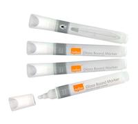 Nobo Marqueurs effaçables à sec Liquid Ink pointe ogive 3 mm lot de 4 blanc