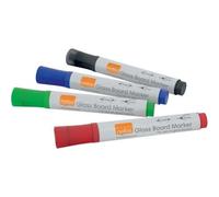 Nobo Marqueurs Assortis De Tableau Blanc En Verre 4 Pcs