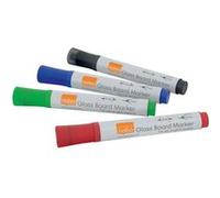 Nobo Marqueurs assortis de tableau blanc en verre 4 pcs Blanc G