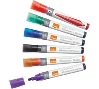 Nobo Marqueurs Liquid Ink Effaçables À Sec, Assortis Blister (6)