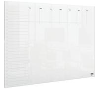 Nobo - Mini Tableau Agenda Semainier Transparent Effaçable en Acrylique, Format A3, Facile à Effacer, 210 x 297 mm, Feutre Marqueur et Fixations Murales Inclus, 1915615