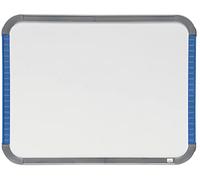 Nobo - Mini Tableau Blanc Magnétique Mural avec Cadre Fin, Portrait ou Paysage, Poignées et Porte-Marqueur Intégrés, 220 x 280 mm, QB05142AST