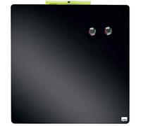 Nobo - Mini Tableau Magnétique Coloré Sans Cadre, Format Carré, Effaçable à Sec, Fixations Murales, Maison/Bureau, 360 x 360 mm, Noir, 1903774
