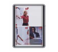 Generique Vitrine NOBO, surface en métal, pour l'intérieur, 4 × A4