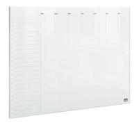 ACCO NOBO Mini tableau agenda semainier A4 transparent effaçable 210x297 mm avec feutre et fixations