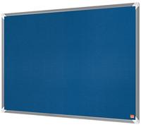 Nobo Premium Plus, Tableau d'affichage en feutre 900x600mm, Cadre Aluminium, Montage Mural par les coins, Bleu, Certifié Ecolabel, 1915188