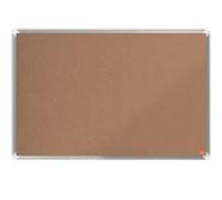 ACCO NOBO - Tableau d'affichage en liège Premium Plus 90x60 cm marron - Cadre aluminium