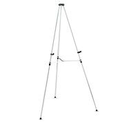 Présentoir téléscopique pour tableau, aluminium blanc