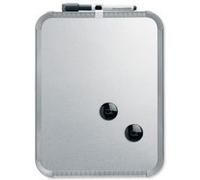 Nobo - Mini Tableau Blanc Magnétique Mural avec Cadre Fin en Métal, Portrait ou Paysage, Poignées et Porte-Marqueur Intégrés, 220 x 280 mm, QB05142CD