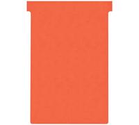 Nobo T-Card Planning Cards, Red, Size 4, Pack Of 100 Planning Card Re-Fills, Off
