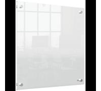Nobo Tableau Blanc Acrylique Transparent 450x450mm Réf. 1915620 - Surface Effaçable à Sec Non Magnétique - Montage Mural Horizontal/Vertical - 1.28kg