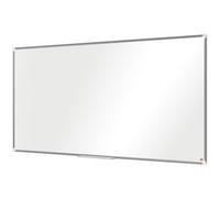 Nobo Tableau Blanc Magnétique Émaillé, 1800 x 900mm, Cadre Aluminium, Montage Mural par les Coins, Marqueur Inclus, Premium Plus, Blanc, 1915148