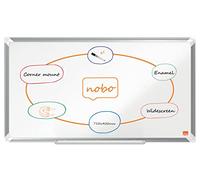 Nobo Tableau blanc magnétique écran large Premium Plus Émail 71x40 cm Blanc