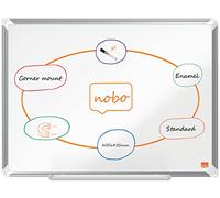 ACCO NOBO Tableau blanc magnétique Premium Plus 600 x 450 mm Cadre aluminium Blanc, marqueur inclus