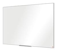 Nobo Tableau Blanc Magnétique Émaillé avec Porte-Marqueurs, 1500 x 1000 mm, Bords Fins, Système de Fixation InvisaMount, Impression Pro, Blanc, 1915397