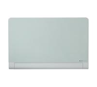 Nobo Tableau Blanc Magnétique Verre avec Porte-Marqueurs Intégré & Dissimulable, 1000 x 560 mm, Système de Fixation InvisaMount, Impression Pro, Blanc Brillant, 1905191