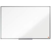 Nobo Tableau Blanc Mélaminé Non-Magnétique, 900 x 600mm, Cadre Aluminium, Montage Mural par les Coins, Porte-Marqueur Inclus, Essence, Blanc, 1915270