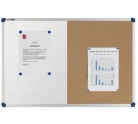 nobo Tableau combiné paroi blanche/feutre Dimensions : (L)900 x (H)600 mm