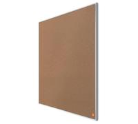 Nobo Tableau d'Affichage Liège, 900 x 600 mm, Bords Fins, Surface Auto-Régénératrice, Système de Fixation InvisaMount, Impression Pro, Brun Clair, 1915230