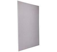 Nobo Tableau d'Affichage Feutre, 1200 x 900 mm, Bords Fins, Système de Fixation InvisaMount, Impression Pro, Gris, 1915221