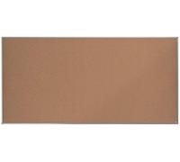 Nobo Tableau d'Affichage Liège, 2400 x 1200mm, Cadre Aluminium, Montage Mural par les Coins, Essence, Brun Clair, 1915348