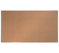 Nobo Tableau d'Affichage Liège Widescreen, 1220 x 690 mm, Bords Fins, Surface Auto-Régénératrice, Système de Fixation InvisaMount, Impression Pro, Brun Clair, 1915416