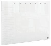 Nobo Transparent Acrylic Mini Whiteboard Weekly Planner, A4, Desktop/Wall Mounte