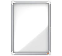 Vitrine d'affichage Premium Plus - Nobo - 4x A4 - Fond magnétique - Pour l'extérieur