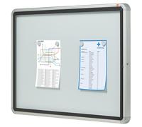 Nobo, Vitrine d'extérieur, Certifiée NF Collectivité et Education, Fond magnétique, 8xA4, 924x668 mm, Porte battante, Gamme Premium Plus, 1902579