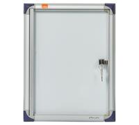 Nobo Vitrine d'affichage intérieur extra-plate 1 feuille A4 - Porte battante - Fond magnétique