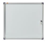 Nobo Vitrine d'affichage intérieur extra-plate 6 feuilles A4 - Porte battante - Fond magnétique