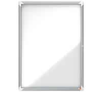 Nobo Vitrine d'affichage intérieur Premium Plus 9 feuilles A4 - Porte battante - Fond magnétique
