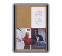 nobo Vitrine d'affichage liège paroi arrière intérieur 9 x DIN A4 expédition par transporteur