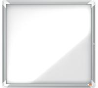 nobo Vitrine d'affichage métal paroi arrière intérieur 6 x DIN A4