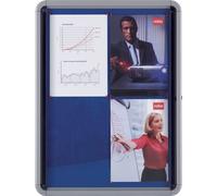 Nobo Premium Plus 6xa4 Sheets Felt Interior Display Case Bleu