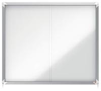 Nobo, Vitrine d'intérieur, Certifiée NF Collectivité et Education, Fond magnétique, 15xA4, 1137x967mm, Porte coulissante, Gamme Premium Plus, 1902609