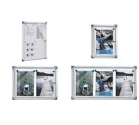Nobo Vitrine D'intérieur Extra Plate À Fond Magnétique, 6xa4, Porte Battante, Blanc