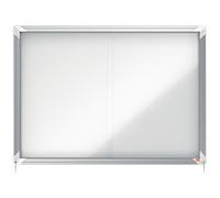 Nobo Vitrine d'intérieur magnétique Premium Plus - 92,2 x 66,5 cm - Format 8 feuilles A4 - Cadre aluminium
