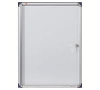 Nobo Vitrine d'Intérieur Sécurisée | Affichage Électoral & Documents Officiels | Extra-Plate (22mm), Fond Magnétique 4 x A4 | Serrure Acrylique | Mairie, Bureau, Collectivité - 1900846