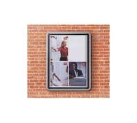 Nobo - Vitrine Exterieur Fond Metal Pour 4 Documents A4