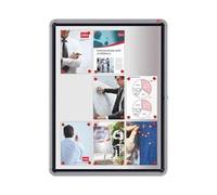 Nobo - Vitrine Exterieur Fond Metal Pour 9 Documents A4