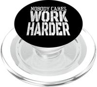 Nobody Cares Work Harder Fitness Workout Motivation PopSockets PopGrip pour MagSafe