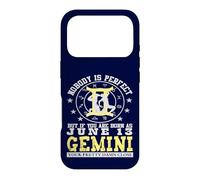 Nobody is Perfect Horoscope du Zodiaque d'anniversaire des Gémeaux du 13 Juin Coque pour iPhone 17 Pro