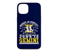 Nobody is Perfect Horoscope du Zodiaque d'anniversaire des Gémeaux du 15 Juin Coque pour iPhone 13