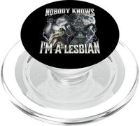 Nobody Knows I'm A Lesbian PopSockets PopGrip pour MagSafe