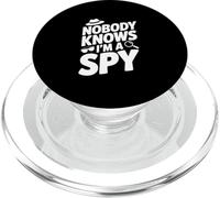 Nobody Knows I'm a Spy Funny Secret Agent Humour PopSockets PopGrip pour MagSafe